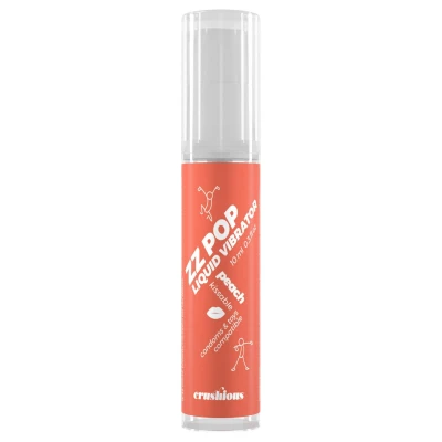 Crushious ZZ POP - ehető folyékony vibrátor, barack (10ml)