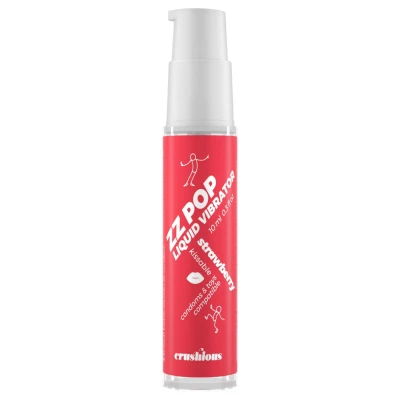 Crushious ZZ POP - ehető folyékony vibrátor, eper (10ml)