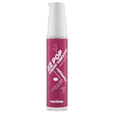 Crushious ZZ POP - ehető folyékony vibrátor, piros bogyós (10ml)