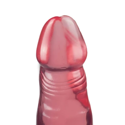 Crystal Jellies - tapadókorongos anál dildó (pink)