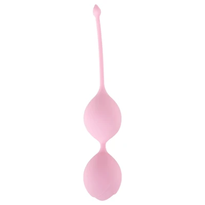 Cuties - duplagolyós szilikon gésagolyó kegel tornához (rózsaszín)