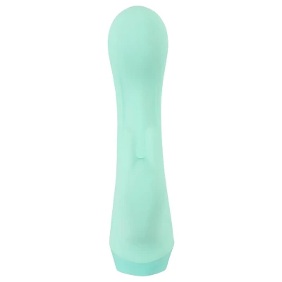 Cuties Mini 4 - akkus, nyuszis csiklókaros vibrátor (zöld)