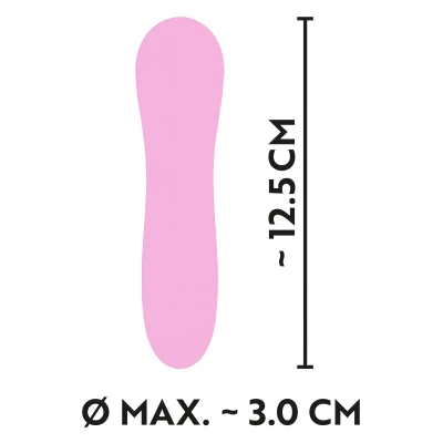 Cuties Mini - akkus, vízálló, spirál vibrátor (pink)