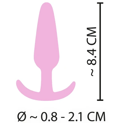Cuties Mini Butt Plug - szilikon anál plug (pink)