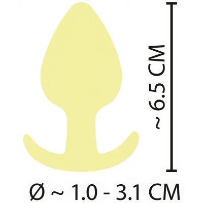 Cuties Mini Butt Plug - szilikon anál plug (sárga)