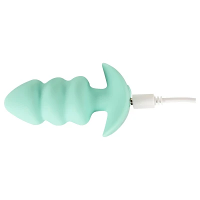 Cuties Mini - gömbös vibrációs anál plug (zöld)