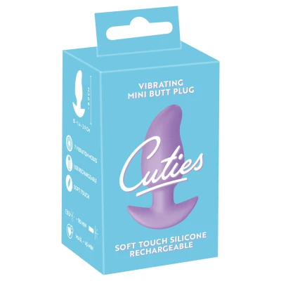 Cuties Mini - vibrációs anál plug (lila)