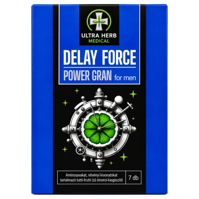 Delay Force Power - magömlés késleltető étrend-kiegészítő por (7 tasak)
