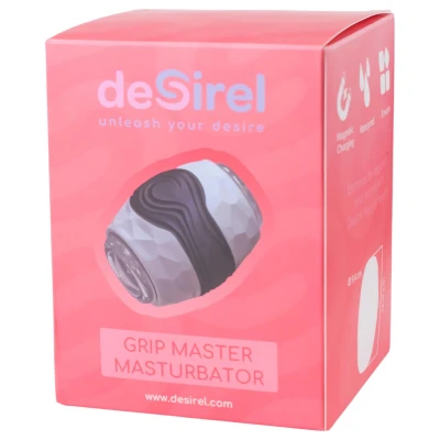 Desirel Grip Master - szorító maszturbátor férfiaknak (szürke)