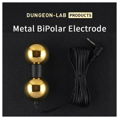 DG-LAB BiPolar B - kétpólusú, homokóra alakú fém elektróda (arany)