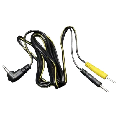 DG-LAB - elektródakábel 2,5 mm-es jackről 2 mm-es tüskékre (fekete)
