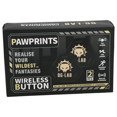 DG-LAB PawPrints - vezeték nélküli szenzorgomb (fekete) - 2 db