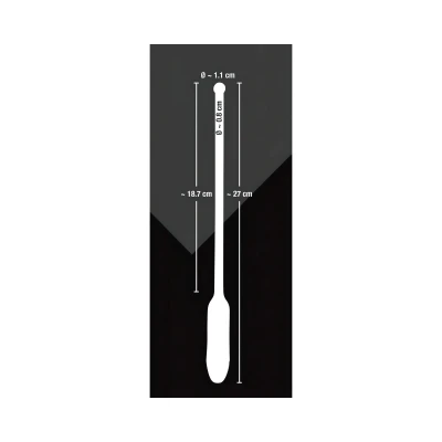 You2Toys DILATOR - fekete szilikon, vibrációs húgycső dilátor (8-11 mm)