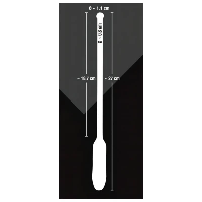 You2Toys DILATOR - fekete szilikon, vibrációs húgycső dilátor (8-11 mm)