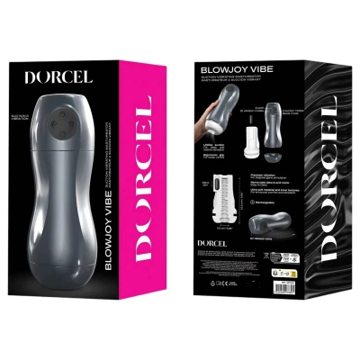 Dorcel Blowjoy Vibe - szívó és vibrációs akkus maszturbátor (szürke)