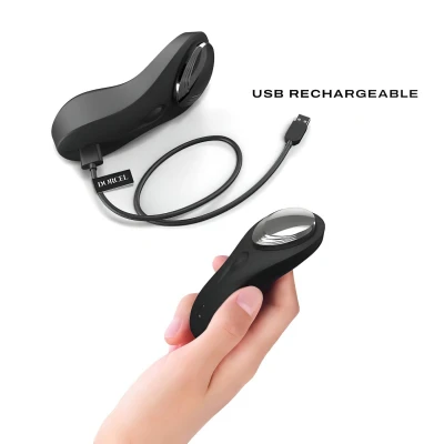 Dorcel Discreet Vibe + - akkus, rádiós csiklóizgató vibrátor (fekete)