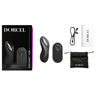 Dorcel Discreet Vibe + - akkus, rádiós csiklóizgató vibrátor (fekete)
