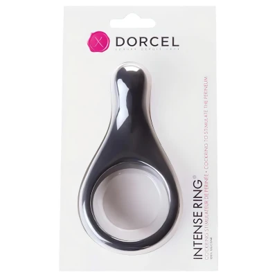 Dorcel Intense Pleasure - rugalmas szilikon péniszgyűrű (szürke)