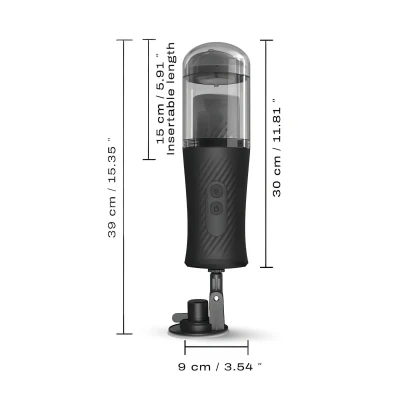 Dorcel Thrust Blow - akkus, lökő maszturbátor férfiaknak (fekete)