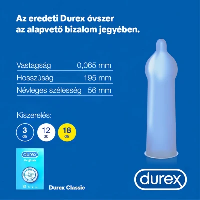 Durex Originals - óvszer (18 db)