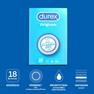 Durex Originals - óvszer (18 db)