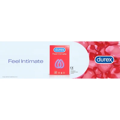 Durex Feel Intimate - vékonyfalú óvszer (18 db)