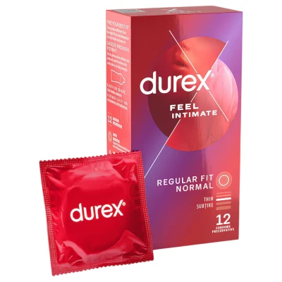 Durex Feel Intimate - vékonyfalú óvszer csomag (2 × 12 db)