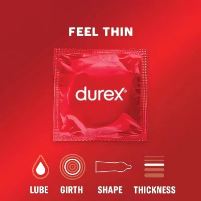 Durex Feel Thin - élethű érzés óvszer csomag (2 × 12 db)