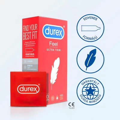 Durex Feel Ultra Thin - ultra élethű óvszer (10 db)