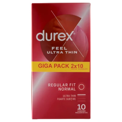 Durex Feel Ultra Thin - ultra élethű óvszer (2 × 10 db)