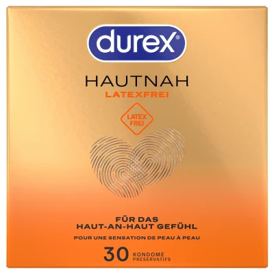 Durex Hautnah - latexmentes óvszer nagy csomag (30 db)