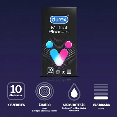 Durex Mutual Pleasure - késleltető óvszer (10 db)