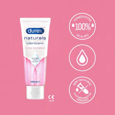 Durex Naturals - extra szenzitív síkosító (100 ml)