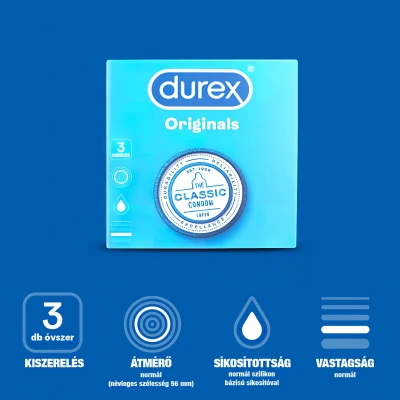 Durex Originals - óvszer (3 db)