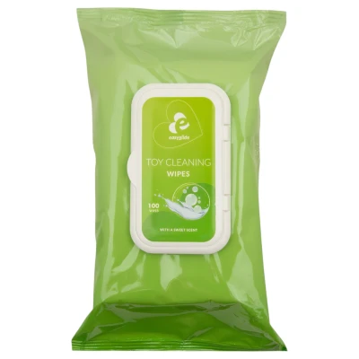 EasyGlide - szexjáték tisztító nedves törlőkendő (100 db)