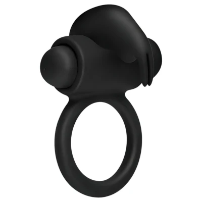 EasyToys Bunny - vibrációs péniszgyűrű (fekete)