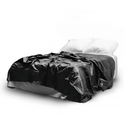 EasyToys - lakk lepedő - 180 × 230 cm (fekete)