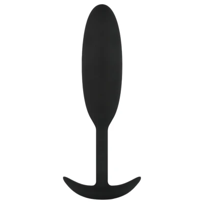 EasyToys Heavy Fulfiller - 54 g-os anál plug - kicsi (fekete)