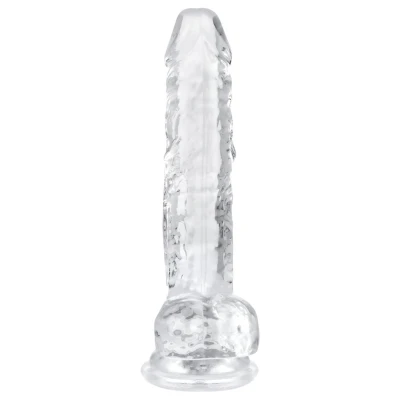 EasyToys - herés dildó - 17 cm (átlátszó)