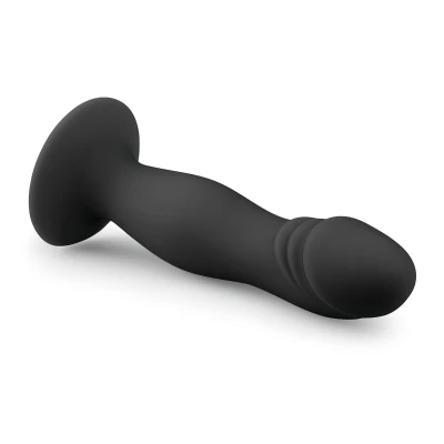 EasyToys - makkos, tapadókorongos dildó (fekete)