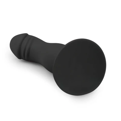 EasyToys - makkos, tapadókorongos dildó (fekete)