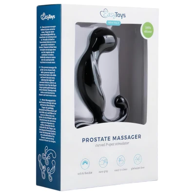 EasyToys Prostate Massager - prosztata masszírozó anál dildó (fekete)
