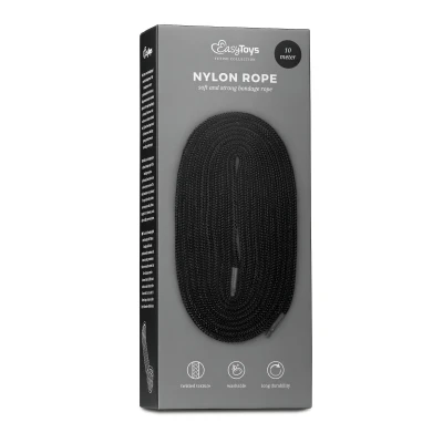 EasyToys Rope - bondage kötél (10 m, fekete)