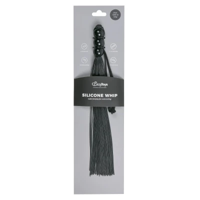 EasyToys Silicone Whip - szilikon korbács (fekete)