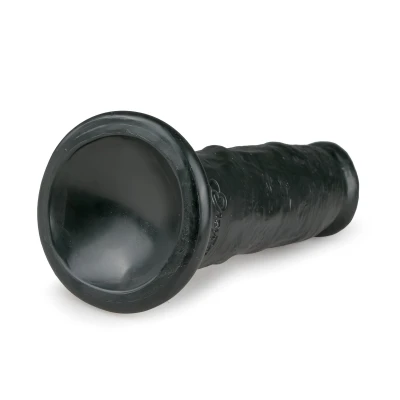 EasyToys - tapadókorongos élethű dildó (15,5 cm, fekete)