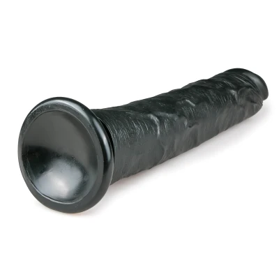 EasyToys - tapadókorongos extra nagy dildó (28,5 cm, fekete)