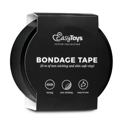 EasyToys - bondage tape (fekete, 20 m)