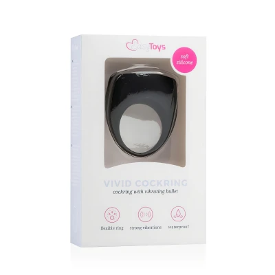 EasyToys - vibrációs péniszgyűrű (fekete)