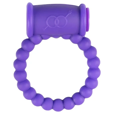Easytoys - vibrációs péniszgyűrű (lila)