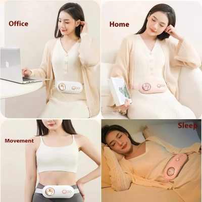 HappyPet Comfort - Menstruációs masszírozó öv (fehér)